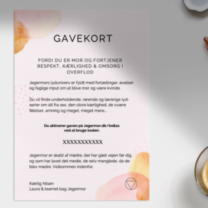 Gavekort jegermor barselsgave